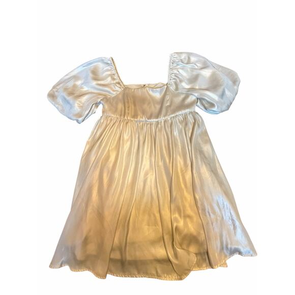 Shop Neighbor by In the Beginning Ivory Balloon Sleeve Dress - Size S - Picture 5 of 12